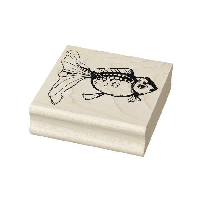 Fancy Goldfish                                  Rubber Stamp (Stamp)