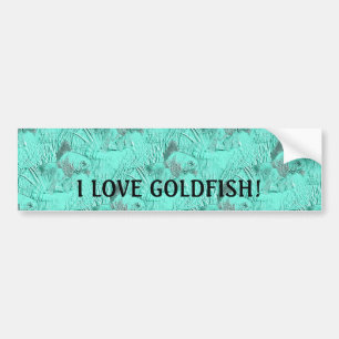 Fancy Goldfish Seafoam Green Bumper Sticker