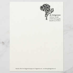 Fancy Great Dane Portrait Personalised Letterhead