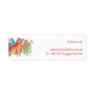 Fancy Great Danes Label Return Address Label