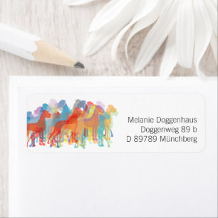 Fancy Great Danes Return Address Label