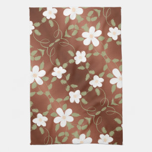 Fancy Hand Towel With A Elegant Floral Design