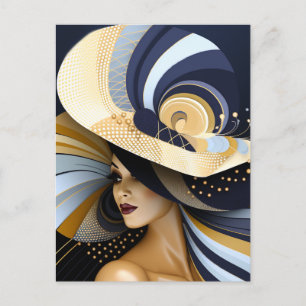 FANCY HAT PARADE #9 POSTCARD