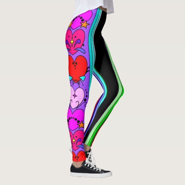 Fancy Hearts Leggings (Right)