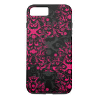 Fancy Hot Pink and Black iPhone 7 case
