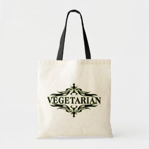 Fancy in Black - Vegetarian Tote Bag
