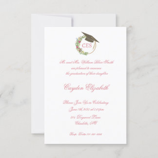 Fancy in Pink Graduation Announcement