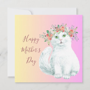  Fancy Kitty Mother's Day Card