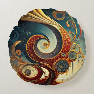 Fancy Latest Design Printed Round Cushion