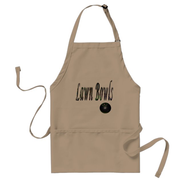 Fancy Lawn Bowls Logo, Standard Apron (Front)