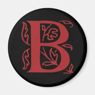 Fancy Letter B Magnet