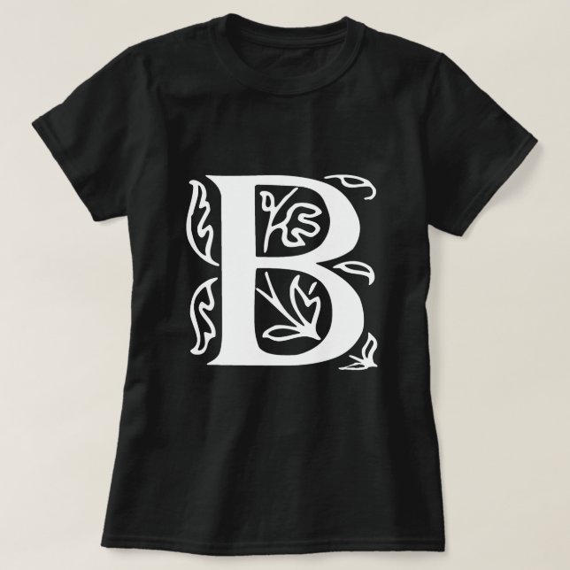 Fancy Letter B T-Shirt (Design Front)