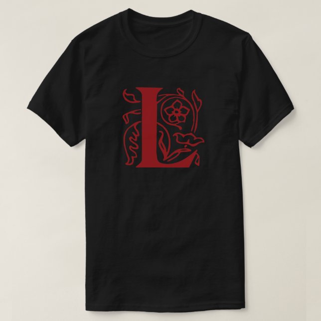Fancy Letter L T-Shirt (Design Front)