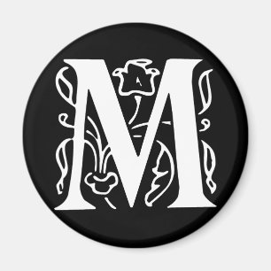 Fancy Letter M Magnet