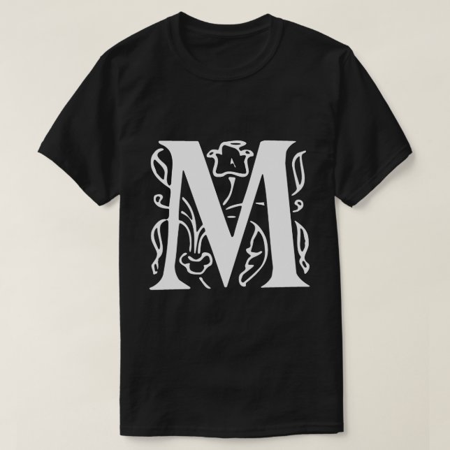 Fancy Letter M T-Shirt (Design Front)