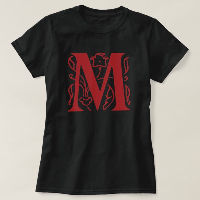 Fancy Letter M T-Shirt (Design Front)