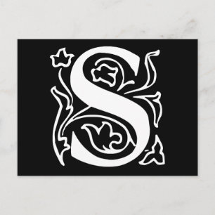 Fancy Letter S Postcard