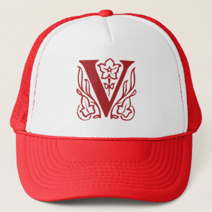 Fancy Letter V Trucker Hat