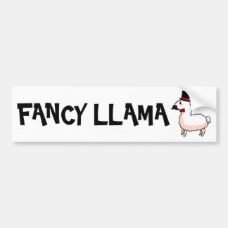Fancy Llama Bumper Sticker