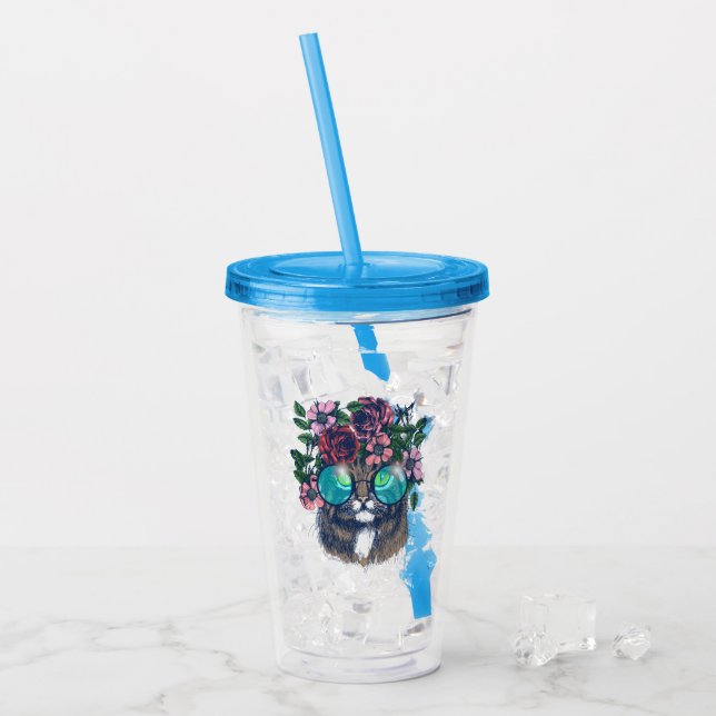Fancy Maine Coon Acrylic Tumbler (Front Ice)