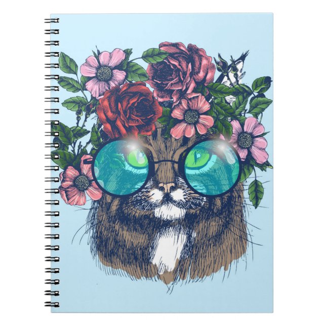 Fancy Maine Coon Notebook (Front)