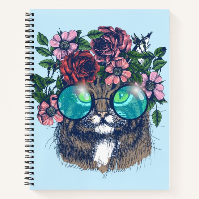 Fancy Maine Coon Notebook (Front)