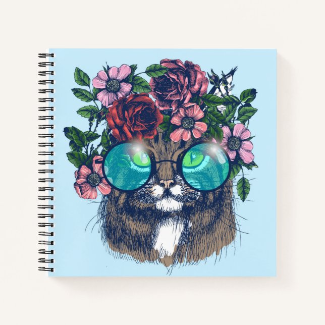 Fancy Maine Coon Notebook (Front)