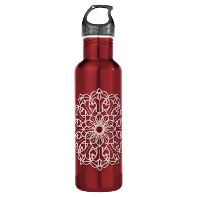 Fancy mandala water bottle (Front)