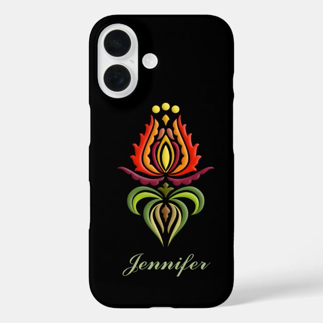 Fancy Mantle Embroidery - Hungarian Folk Art Case-Mate iPhone Case (Back)