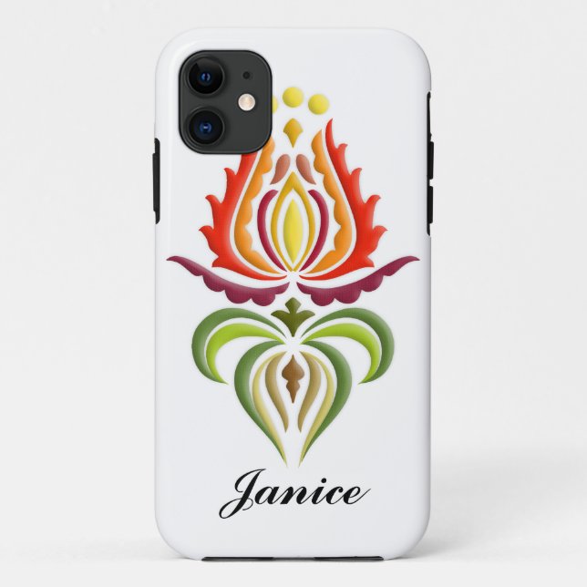 Fancy Mantle Embroidery - Hungarian Folk Art Case-Mate iPhone Case (Back)
