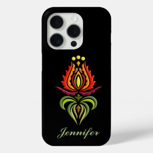 Fancy Mantle Embroidery - Hungarian Folk Art iPhone 15 Pro Case