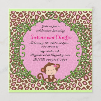 Fancy Monkey Invitation