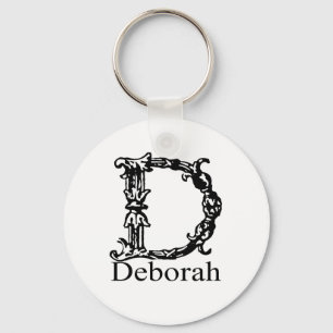 Fancy Monogram: Deborah Key Ring