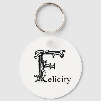 Fancy Monogram: Felicity Key Ring