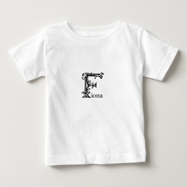 Fancy Monogram: Fiona Baby T-Shirt (Front)