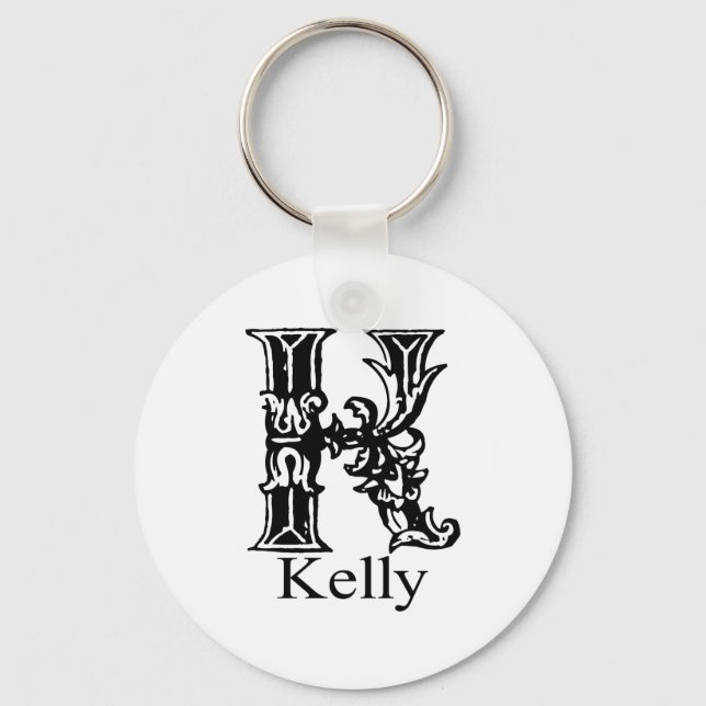 Fancy Monogram: Kelly Key Ring (Front)