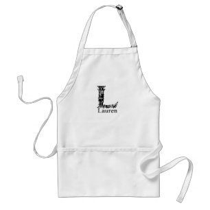 Fancy Monogram: Lauren Standard Apron