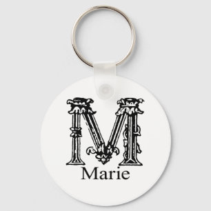 Fancy Monogram: Marie Key Ring