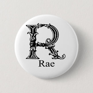 Fancy Monogram: Rae 6 Cm Round Badge
