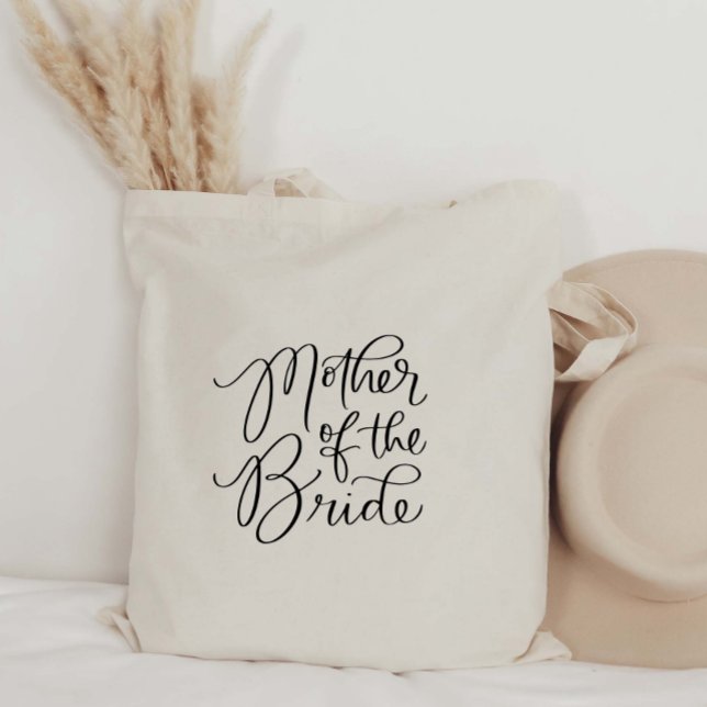 Fancy Mother of the Bride Hand Lettered Tote Bag (Creator Uploaded)