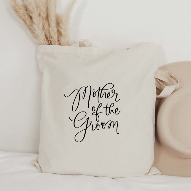 Fancy Mother of the Groom Hand Lettered Tote Bag (Creator Uploaded)