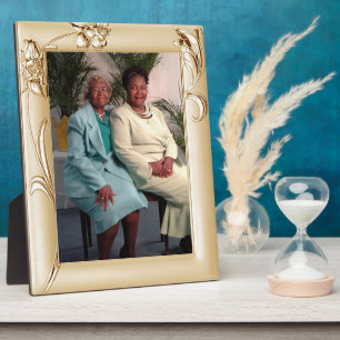 Fancy Mother's Day Copper Flower Faux Frame Plaque