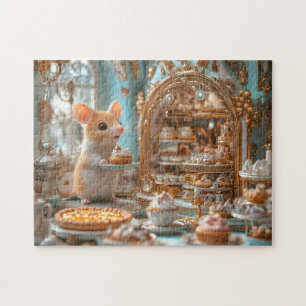 Fancy Mouse Bakery Tiny Storybook Pastry Shop Jigsaw Puzzle