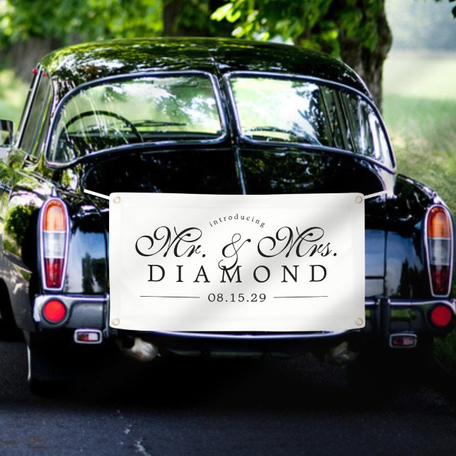 Fancy Mr. and Mrs. Car Banner (Creator Uploaded)