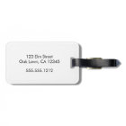 Fancy Mr. & Mrs. Luggage Tag - hot pink