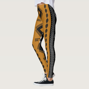 Fancy Mudcloth Inspired Printed Leggings