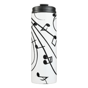 Fancy Music Notes Thermal Tumbler