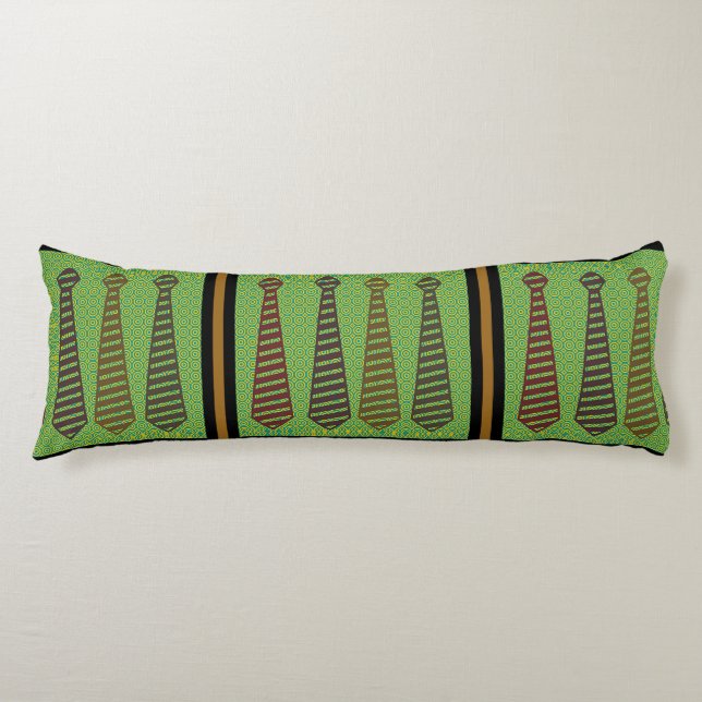 Fancy Neckties Cuddly Body Cushion (Front)