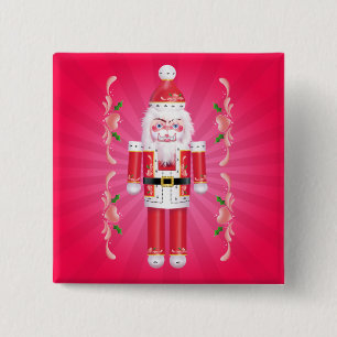 FANCY NUTCRACKER by SHARON SHARPE 15 Cm Square Badge