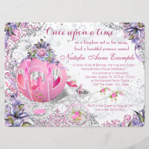 Fancy Once Upon a Time Fairy Tale Birthday Invitation